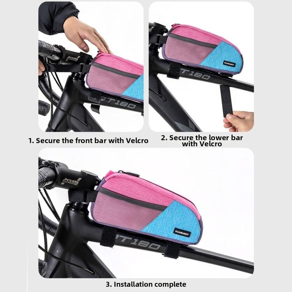Waterproof Bicycle Top Tube Bag Large Capacity MTB Pouch  Cycling Accessories