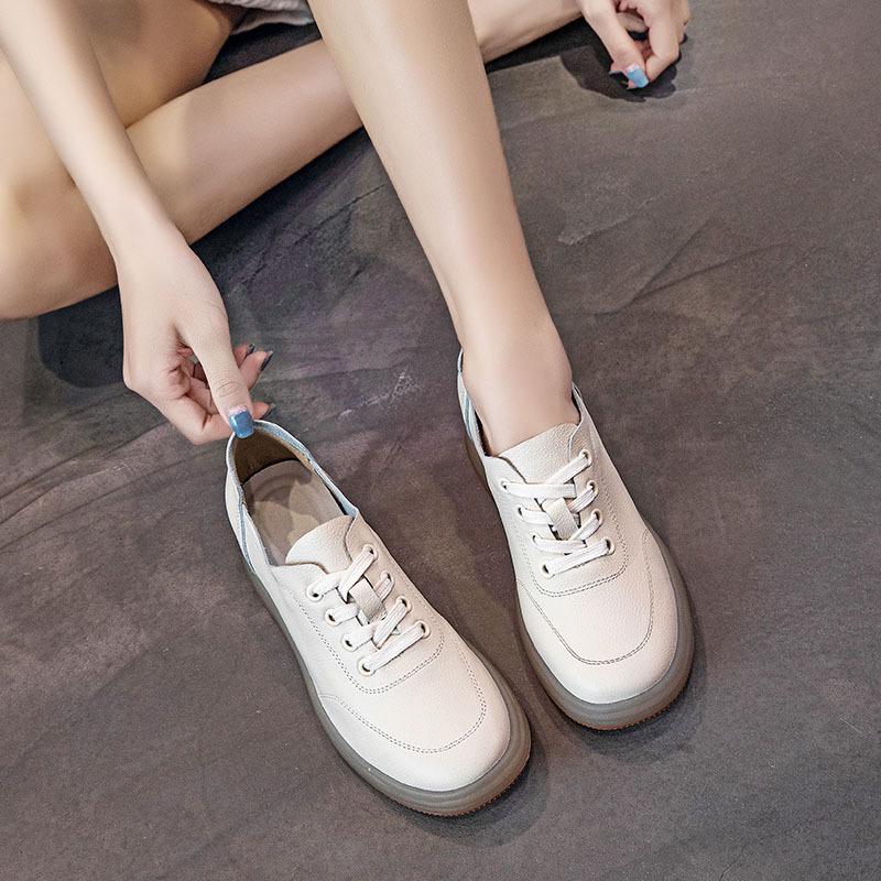 Женские белые туфли-лодочки из коровьей кожи весна-лето 2024 г.: Увеличивающие рост, Мягкая подошва, Облегающий крой, Универсальные