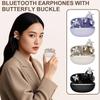 Спортивные Bluetooth 5.4 Наушники Беспроводные Вставные Наушники-клипсы Интеллектуальное Шумоподавление Наушники Бабочка Алмазная Пряжка Декор