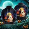 Толстовки с принтом Goth Crow, толстовки с принтом Horror Ghost 3D для мужчин, повседневная одежда, подарок на Хэллоуин, свитера, спортивный костюм с тыквой