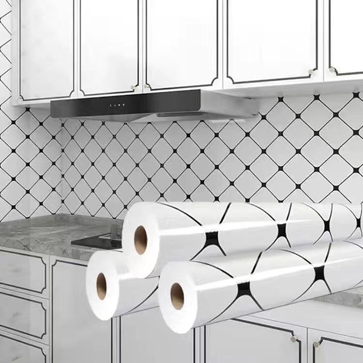 5 M Pearl White DIY Decorative Film PVC Self Adhesive Wall Paper Furniture Renovation Stickers Kitchen Waterproof Oil-proof Marble Wallpaper