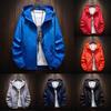 Мужская зимняя повседневная цветная толстовка большого размера на молнии, спортивная куртка для улицы