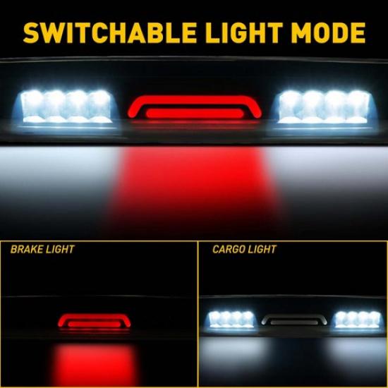 3RD Third LED Tail Cargo Brake Light For Smoked 99-06 Chevy Silverado/GMC Sierra