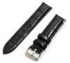 The Stack Replacement 18mm Italian Leather Strap, Wide, (Black Crocodile)