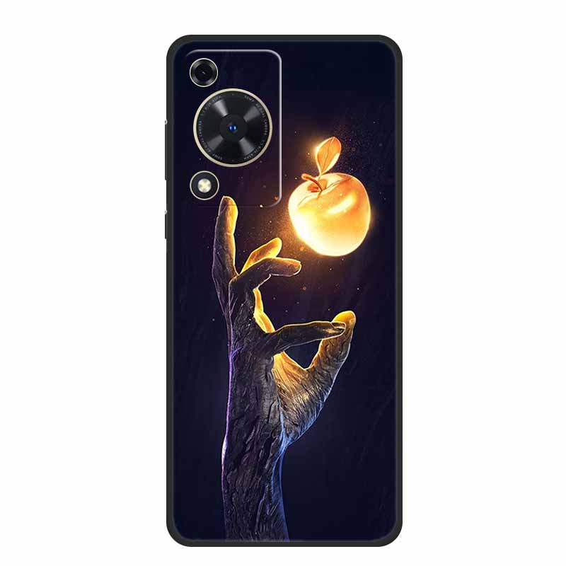 Чехол для Huawei Nova Y72 Чехол Модный Мраморный Черный Силиконовый Мягкий Чехол для Телефона для Huawei Nova Y72 Задняя Крышка Чехол Y 72 Capa