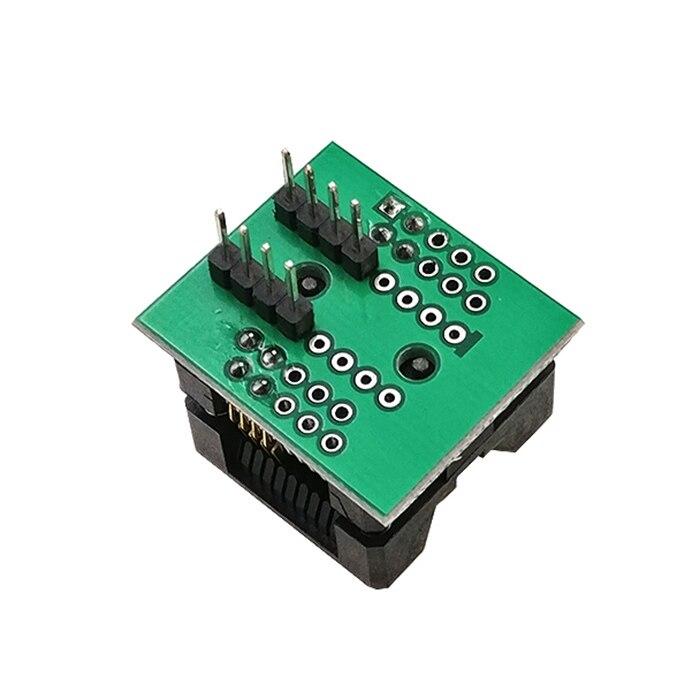 Широкое сиденье SOIC8 SOP8 - DIP8, 150/200 мил, адаптер для программатора, синяя горелка для тестирования IC SA602