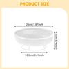 Pedestal Fruit Bowl Snack Container Iron Wire for Kitchen Counter 20x20x9.5cm Convenient Home Decor Organizer Serving Tray