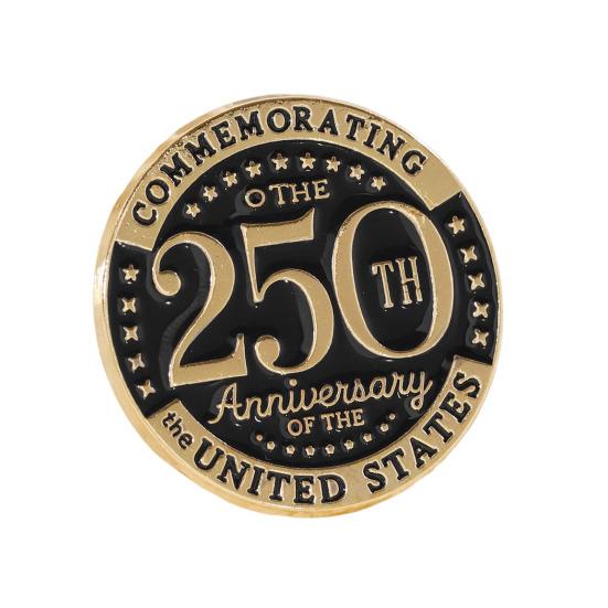 2026 Брошь в честь 250-летия США Сплав Эмалированный Значок с Флагом Колокол Свободы Бабочка Пряжка Костюм Лацкан