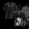 Аниме Магическая битва Годжо Сатору Графическая футболка Мужская Женская Одежда Футболка Оверсайз Футболка из Стиранного Хлопка Футболка в Стиле Харадзюку Повседневная Футболка