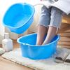 Solid Foot Soaking Bathtub Exfoliating Pedicure Soaking Foot Bucket Bathroom Organizer Shelf
