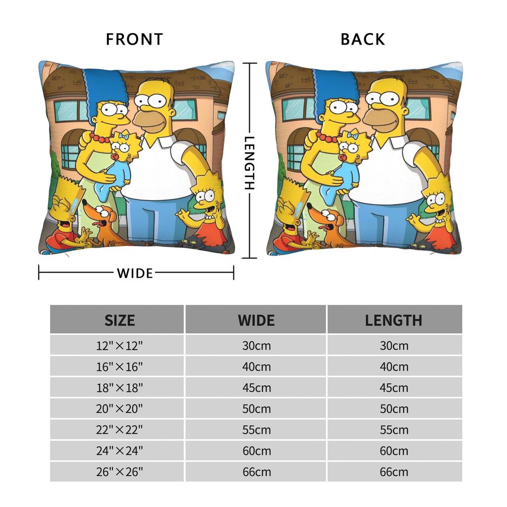 Декоративные наволочки The S-Simpsons Stuff Подушка-плед для дивана Чехол Квадратный Разные размеры