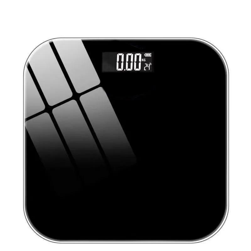 Весы для ванной комнаты, большой экран, ЖК-дисплей, стекло, умные электронные весы, напольные весы для жира, цифровые весы для баланса тела, весы