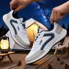 Thin Breathable Women Sneakers PU Leather Climbing Footwear Male Outdoor Light Soft Rubber Sole Jogging Trekking Walking Sneaker