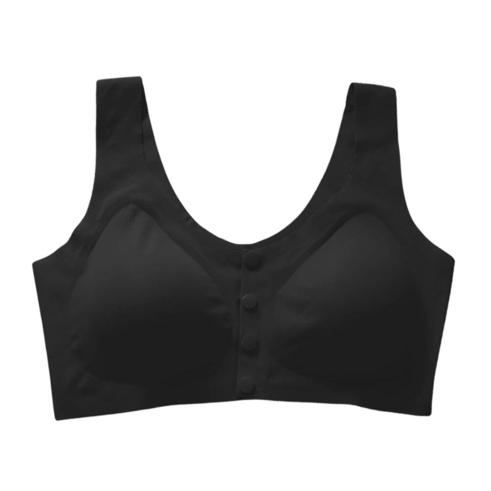 Для женщин бюстгальтеры для кормления грудью без косточек бюстгальтер для беременных бесшовные поддержки спереди кнопки мягкие бюстгальтеры без косточек широкий плечевой ремень