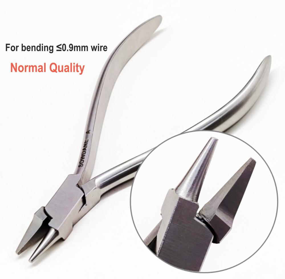 Стоматологические ортодонтические плоскогубцы, лабораторные клещи для гибки проволоки Адама, формовочные плоскогубцы, лабораторный инструмент для проволоки макс. 0,9 мм