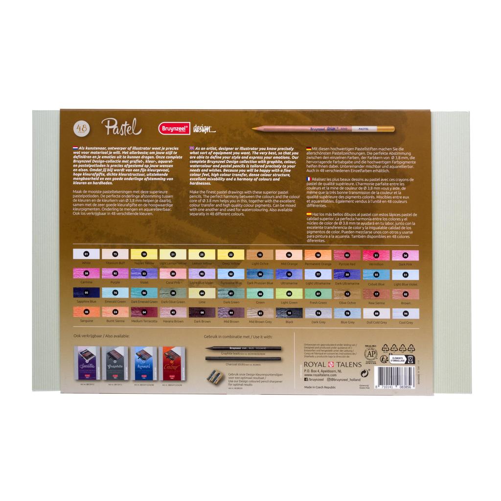 Пастельные карандаши Talens Japan Branzier, набор из 48 цветов, B8840H48 478689