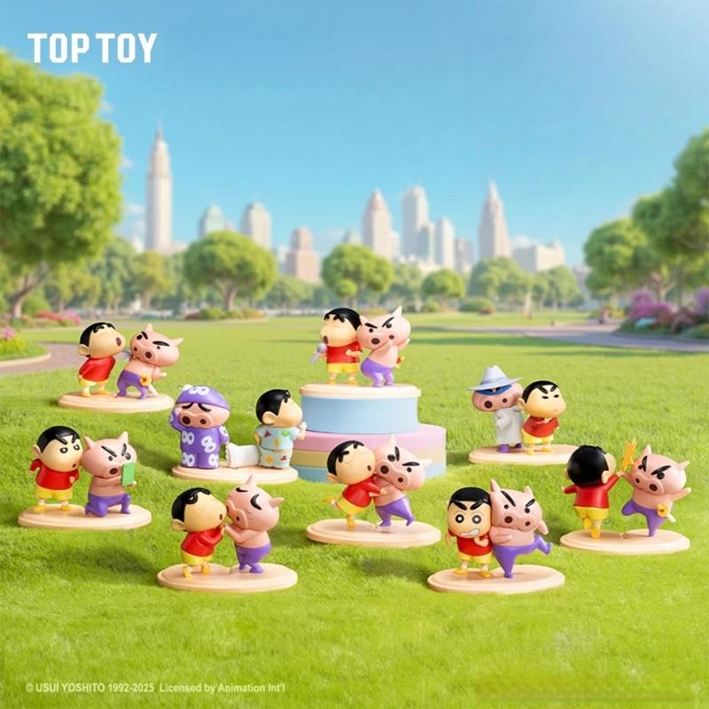 TOP TOY Шин-чан Касукабэ Серия Самых Сильных CP Милые Настольные Украшения Детские Игрушки Фигурки Подарки на День Рождения