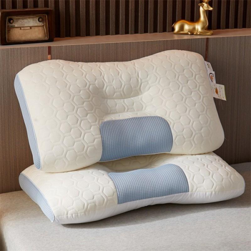 Memory Foam Neck Support Pillow Adults Home Use Washable Machine Safe Rectangle Bed