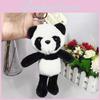 Fun Panda Plush Keychain Soft Short Velvet Adorable 18cm Accessory For Bags