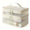 1/2/3 Layers Mesh Cosmetic Bags Zipper Perspective Makeup Bag Casual Cosmetic Storage Bag  Women