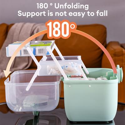 3 слоя аптечка первой помощи большой емкости таблетницы органайзер семейная аптека экстренной помощи контейнер для хранения таблетница