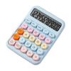 Mechanical Calculator 12 Digit Large LCD Display Big Round Button Cute Candy Colored Calculator