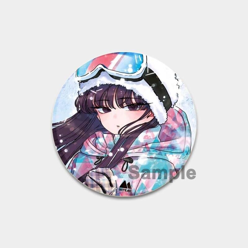 58 мм аниме «Коми может T общаться», булавка с отворотом, значок для косплея с героями мультфильмов, креативные подарки, броши Gujian Одноклассники, милые булавки для рюкзаков