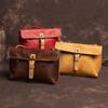 Vintage Genuine Leather Women's Small Bag Leisure Natural Soft Cowhide Solid Color Shoulder & Crossbody Bags