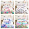Набор одеял из трех частей «Русалка, дельфин, морской котик» Комплект постельного белья из двух частей