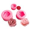 Flower  Rose Shape Silicone DIY 3D Cake Mold Fondant Soap Cupcake Candy Chocolate Jelly Decoration Baking Tool Moulds