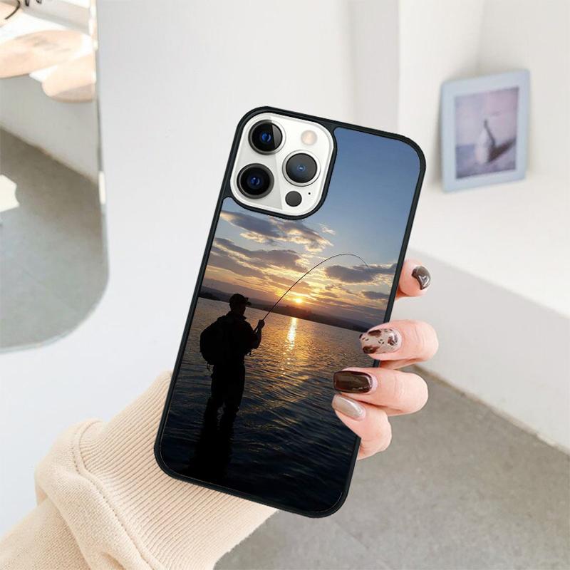 Чехол для телефона Рыбак Рыбалка Для iPhone 17 Air 16 15 14 11 12 13 Pro MAX Plus coque Чехол Оболочка
