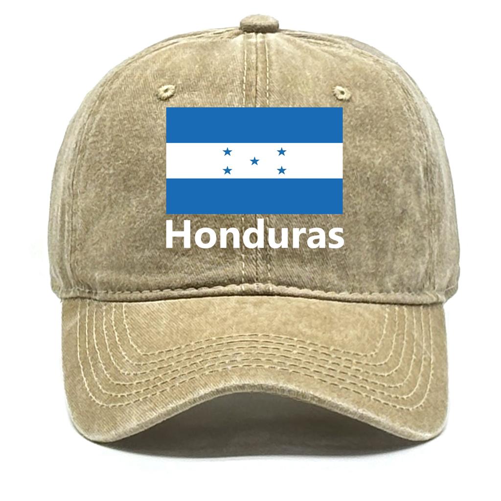 Honduras Flag Cap For Unisex Women Outdoor Casual Baseball Cap Unisex Solid Color Adjustable Strap Cotton Cap Unisex Sun Protection