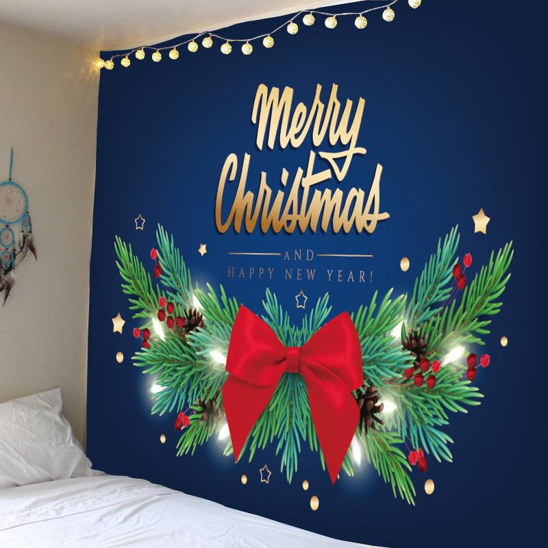 С Рождеством Рождественская елка украшение сцены подвесная ткань дома гостиная спальня украшение стены гобелен