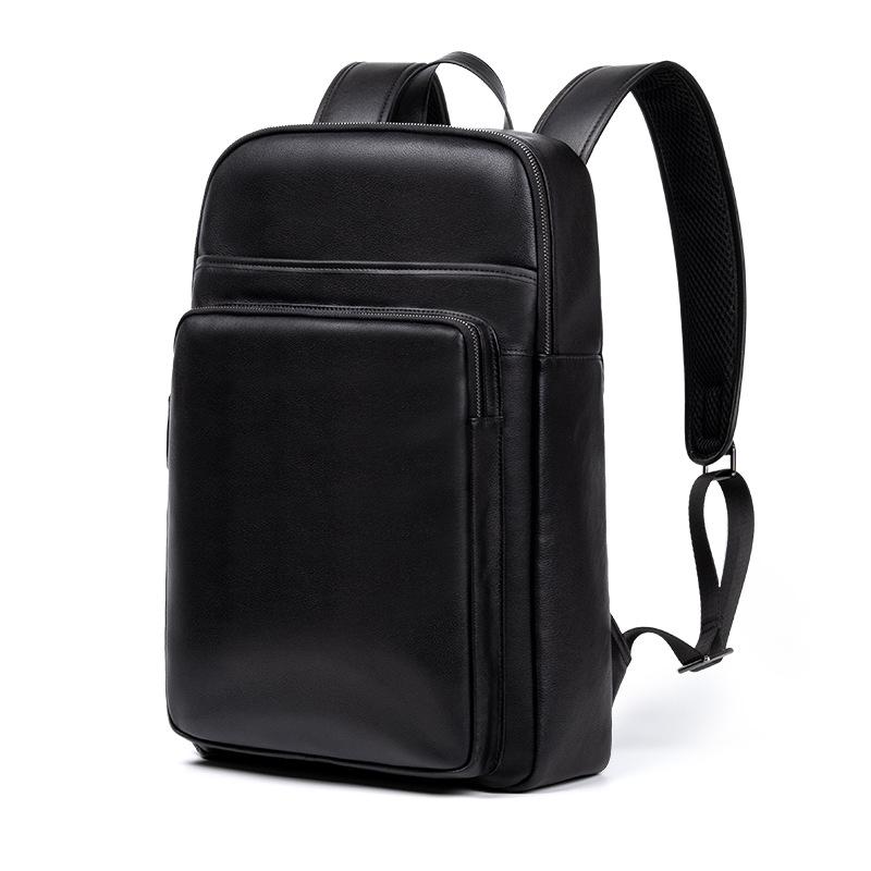 Business Backpack Large Capacity Commuter Men's Bag Fashion Casual Lightweight Men's Baotou Layer Cowhide Trend Backpack