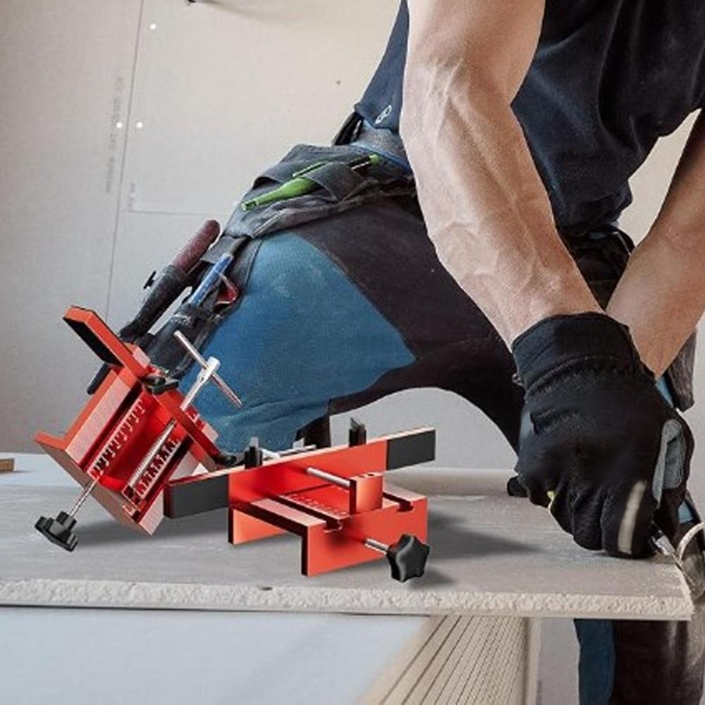 Aluminum Alloy Hardware Jig Tool Adjustable Door Hinge Jig Universal Door Mounting Jig Woodworking