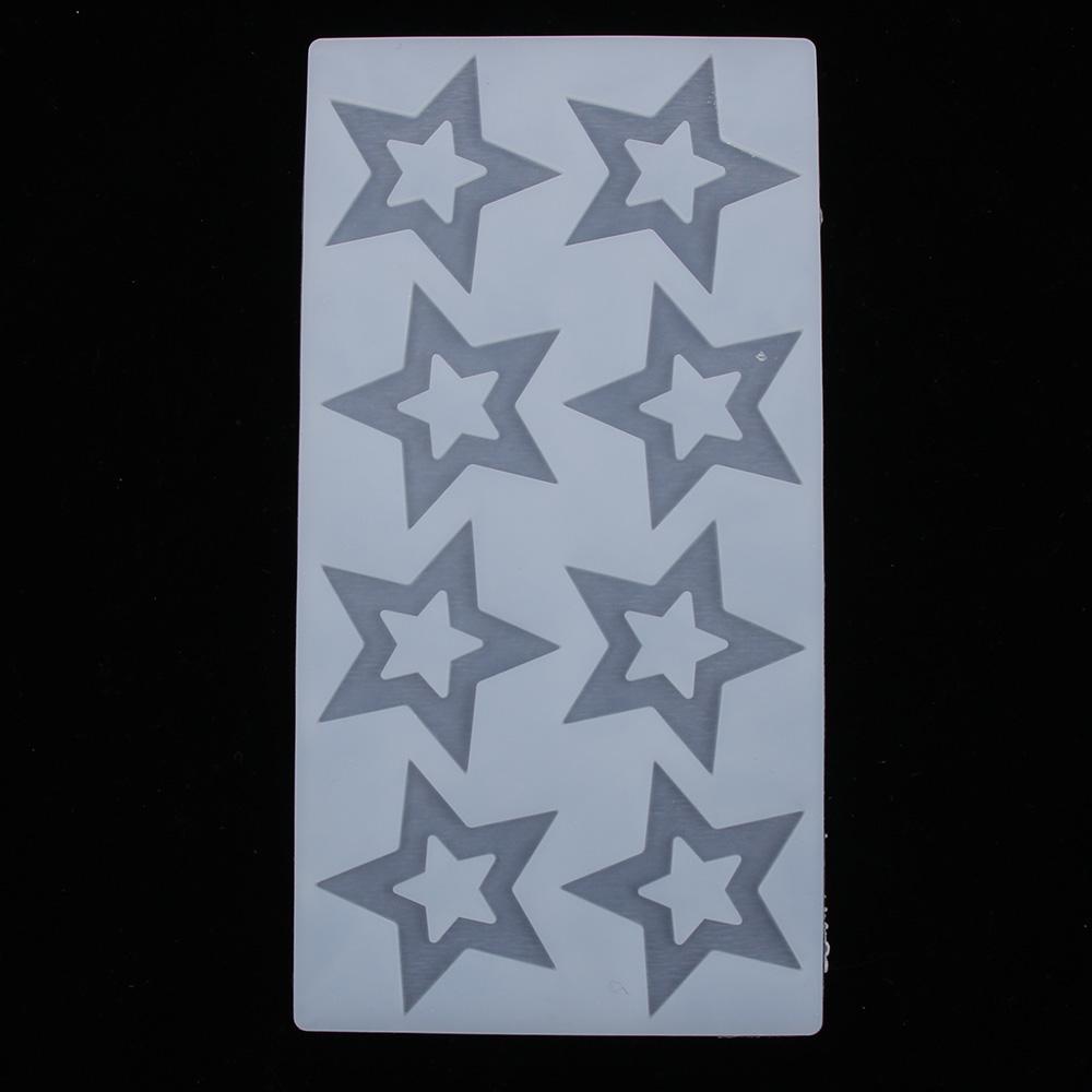 3D силиконовая форма для торта в форме звезды, инструменты для украшения торта, форма для шоколадной помадки, инструмент для выпечки