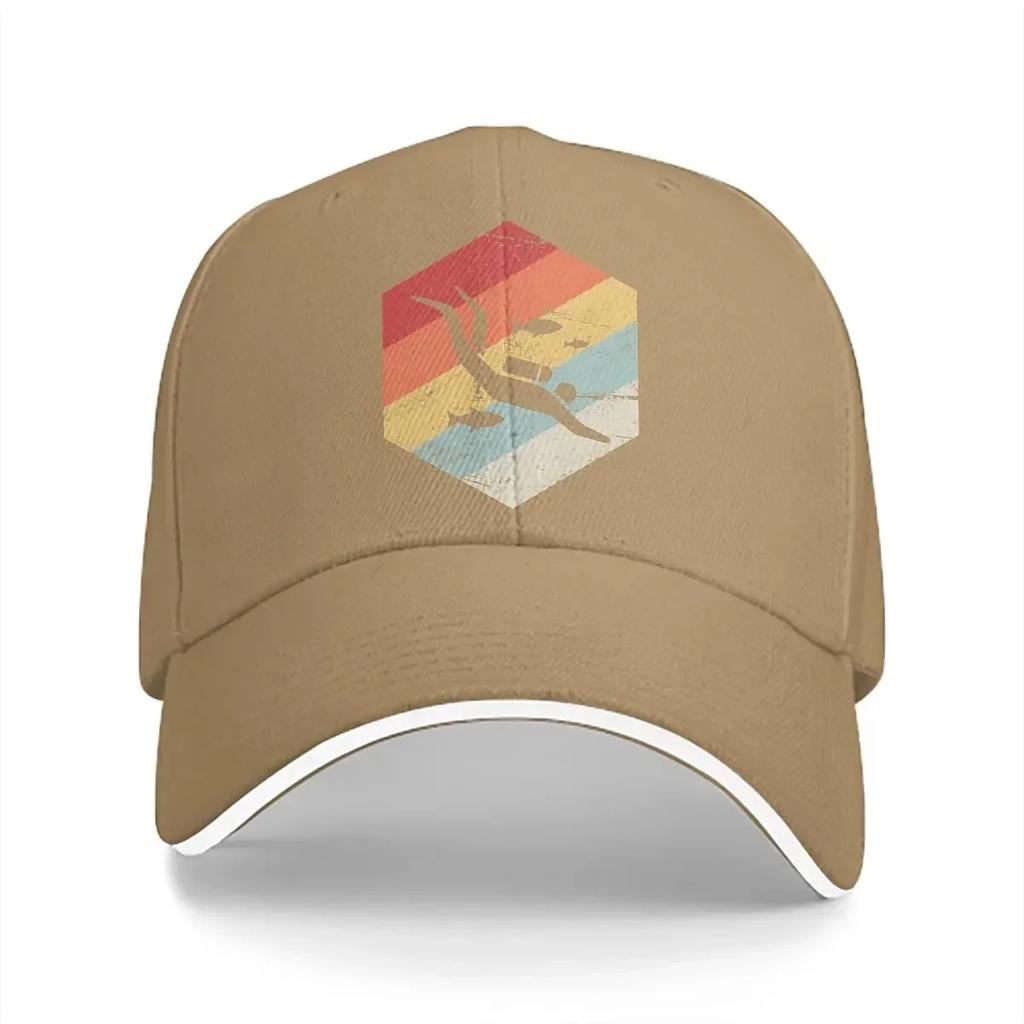 Diving Dive Multicolor Hat Peaked Unisexs Cap Retro s Scuba Diver Personalized Visor Protection Hats