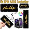 5 В 3-контактный адресуемый ARGB-сплиттер с поддержкой сигнала RGB OpenRGB ARGB Fan HUB Controller SATA Power 8/16 Way Computer Accessories