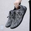 New Curved Rattan Plaid Adhesive Rubber Mesh Fabric Men's Sports Shoes Comfortable and Breathable Casual Shoes