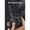 Для Xiaomi Redmi 12C чехол противоударный Armor Ring Holder телефонные чехлы для Xiaomi Redmi 12C 12 C Redmi12C Slide Lens Protective Cover