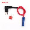 12V Fuse Holder Add-a-circuit TAP Adapter Micro2 Mini Small Standard ATM APM Blade Auto Fuse with Holder with 10A Blade Car Fuse