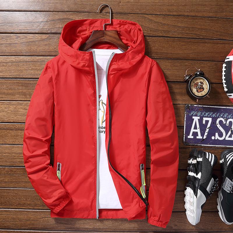 Men Zipper Jacket Outwear Coat Windbreaker Casual Male Spring Autumn Bomber Jackets