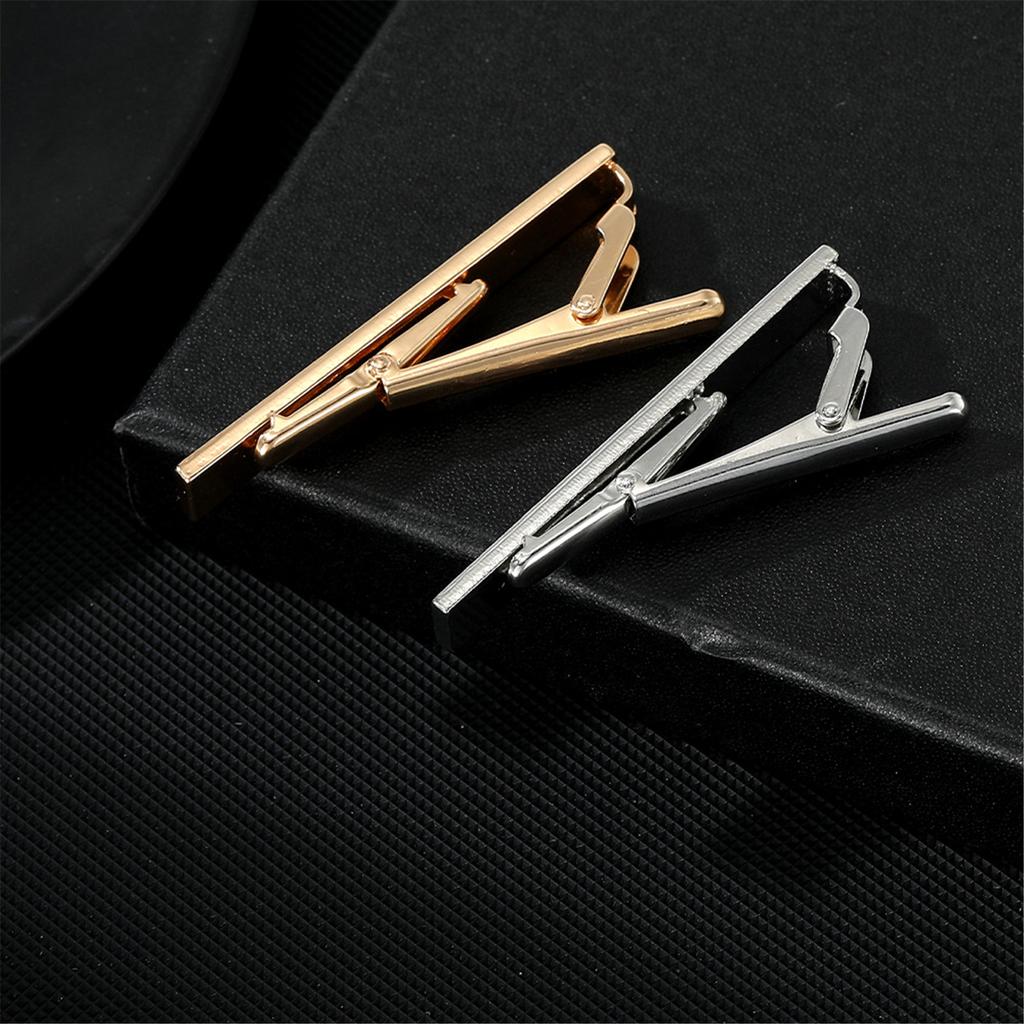 Classical Tie Clip for Formal Event Men Business Suit Tie Clip Official Neck Tie Holder Tie Pins All Matching Tie Bar