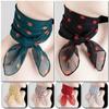 Polka Dot Print Chiffon Soft Shawl Thin Women Neck Scarves Fashion Artificial Silk Scarf