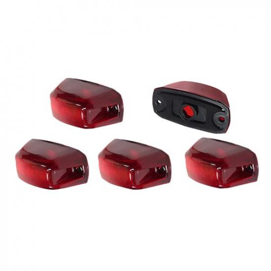 For 14-23 Ram ProMaster 1500 2500 3500 Red Rear Cab Roof Marker Running Light 5X