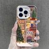 Применимый чехол для телефона apple 11pro рождественский городской пейзаж huawei mate11pro осень и зима iphone11 зимний снег