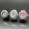 **Diamond Ring Watch**: Stylish Unisex Ring Watch Adorned with Diamonds, a Trendy High-end Accessory for Men and Women.