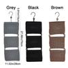 Folding Wall Mounted Storage Basket Washable Sundry Storage Bag Three Layers Hanging Bag  Magazines