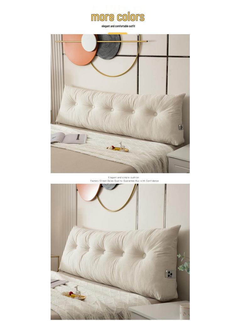 Треугольная подушка для изголовья - Большая мягкая спинка для общежития или спальни.