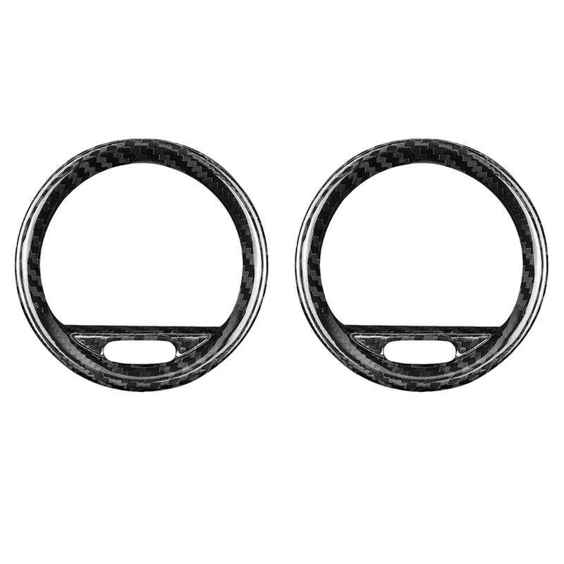 Precise Car Inner Air Vent Frame Sticker Real Hard Carbon Fiber Cover For Fiat 500 2008-2015 Abarth 595 2012-2015